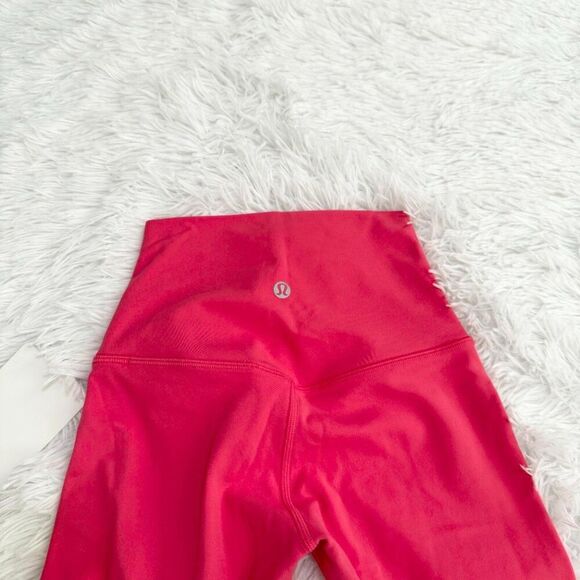 Women Lululemon Align High-Rise Pant 28" Pink Lychee Size 0 - Picture 7 of 10
